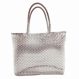 ANTEPRIMA イントレッチオ スモール ワイヤーバッグ ハンドバッグ チェーンワンショルダー付 PVC シルバーカラー