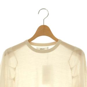 ebure ウールバルーンスリーブニット カットソー ベージュ /MI OS