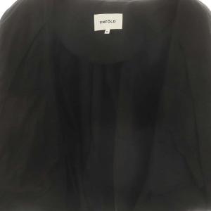 ENFOLD C/Siタイプライターバルーンブルゾン ジャケット 38 M 黒 ブラック /SY OS