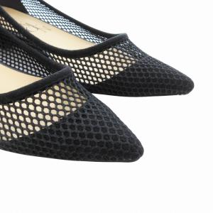 Le Talon 24SS ポインテッドネットフラット パンプス シューズ メッシュ 23.5cm 黒 ブラック /HO