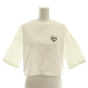 ワンポイント 半袖Tシャツ 短丈 F 白 ホワイト /SS OS