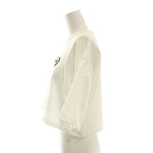 OBLI ワンポイント 半袖Tシャツ 短丈 F 白 ホワイト /SS OS