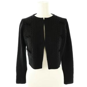23AW PIXIE KNIT カーディガン ボレロ ニット XS ブラック /DF OS