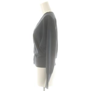 23区 ヴィスコースストレッチ ドルマンスリーブ カーディガン ニット セーター 32 ネイビー /SS OS