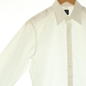 BEAMS F ブロード レギュラーカラーシャツ 長袖 15/38 ホワイト /HK OS SH