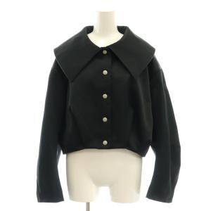 25SS ビッグカラータックブルゾン 38 ブラック