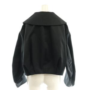 LANVIN en Bleu 25SS ビッグカラータックブルゾン 38 ブラック