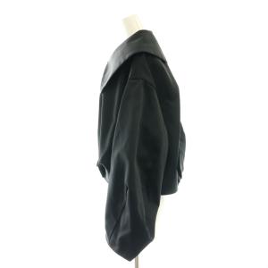 LANVIN en Bleu 25SS ビッグカラータックブルゾン 38 ブラック