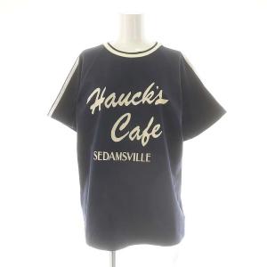 24AW LINE TEE カットソー Tシャツ 半袖 ロゴ F ネイビー /DF OS