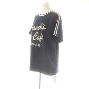 STAMMBAUM 24AW LINE TEE カットソー Tシャツ 半袖 ロゴ F ネイビー /DF OS