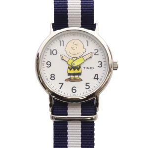 PEANUT チャーリーブラウン 腕時計 紺 ネイビー TW-2R41100 /SR