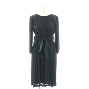 vingt-trois 洗える クリスタルアムンゼン プリーツワンピース 32 ネイビー /SS OS