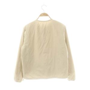 DANTON インサレーション ジャケット ノーカラー 中綿 S ベージュ /MI OS