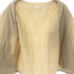 DANTON インサレーション ジャケット ノーカラー 中綿 S ベージュ /MI OS