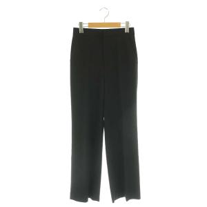 23AW beautiful スラックス セミワイドパンツ ストレート 36 ブラック /ES OS