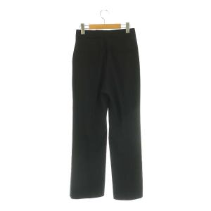 Plage 23AW beautiful スラックス セミワイドパンツ ストレート 36 ブラック /ES OS