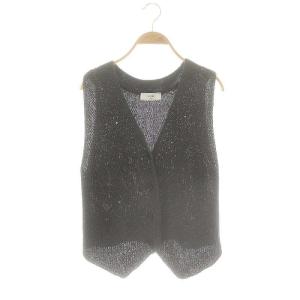 23SS ニットジレ ベスト セーター 灰 グレー /SS OS
