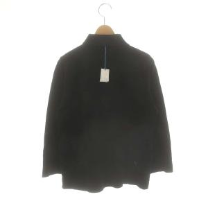 45rpm スーピマカノコの33色四角ポロシャツ カットソー 長袖 ブラック /DO OS