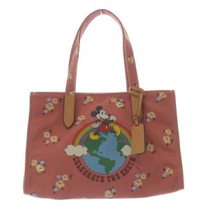 DISNEY トート 30・100 パーセント リサイクル キャンバス フローラルプリント トートバッグ