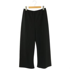 24SS エラスティックパンツ ワイド 36 ブラック /HK OS