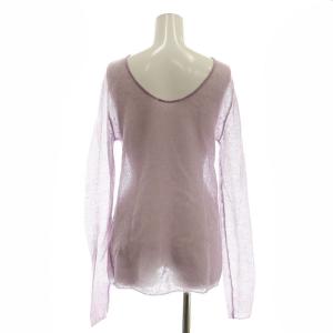 Whim Gazette WhimGazette 2WAYプルオーバー ニット セーター モヘヤ混 F 紫 パープル /SS OS