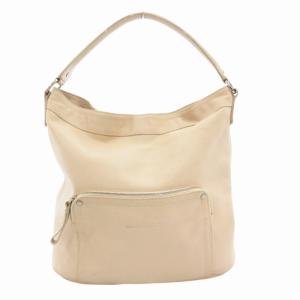 ハンドバッグ ワンショルダー 肩掛け ロゴ レザー ベージュ /GV