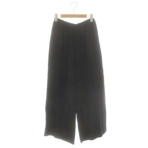 23AWトリアセリネン リラックスパンツ ワイド 36 ネイビー /HK OS