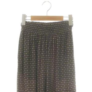 UNITED ARROWS COOL LIGHT イージーパンツ ストレート 総柄 36 グレー 1514-162-5352 /AT