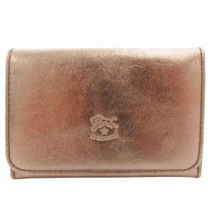 カードケース 名刺入れ レザー ロゴ ゴールドカラー /GV