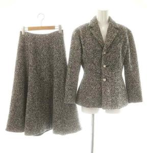 セットアップ ツイードテーラードジャケット フレアスカート 00