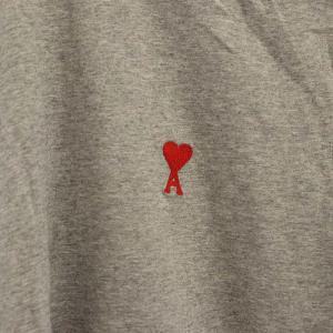AMI Alexandre Mattiussi ロゴ刺繍 半袖Tシャツ カットソー グレー /SS OS