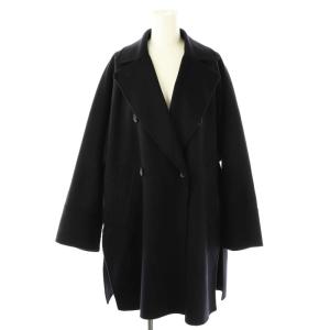 スーパー160ダブルフェイスオーバーコート 36 ブラック