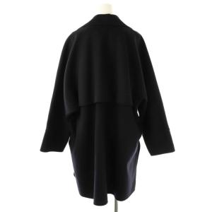 IENA スーパー160ダブルフェイスオーバーコート 36 ブラック