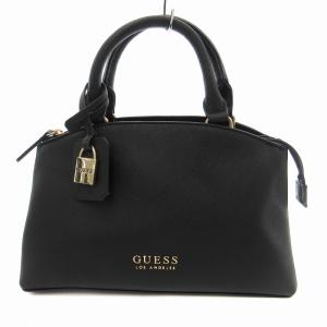 2WAY ハンドバッグ ショルダー ロゴ 黒 ブラック /JS