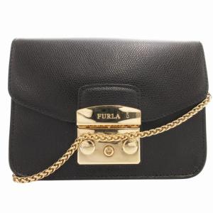 メトロポリス Metropolis チェーンミニショルダーバッグ 斜め掛け クロスボディ ロゴ レザー