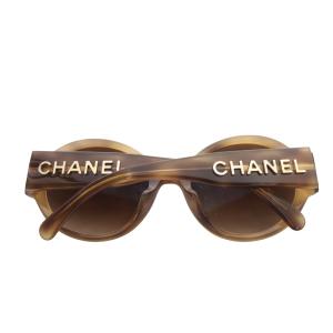 CHANEL ロゴ サングラス グラデーション 5421 140 ブラウン 5410-A