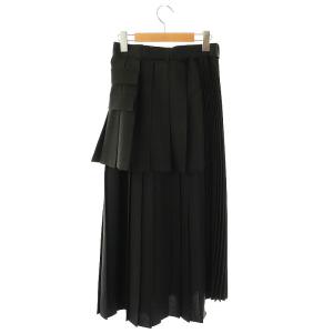 UNITED TOKYO UNITEDTOKYO ディフォメーションプリーツスカート ロング 2 ブラック /HK OS