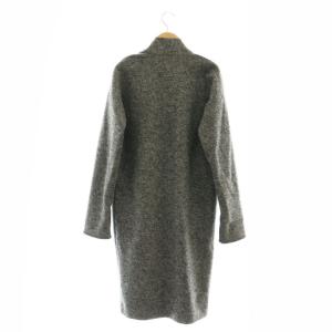 Theory TWEED KNIT ARMELLE K コート ロング 前開きトッパー S グレー /AT OS