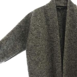 Theory TWEED KNIT ARMELLE K コート ロング 前開きトッパー S グレー /AT OS