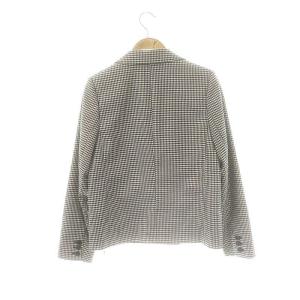 SNIDEL 23SS Sustainable ダブルジャケット テーラードジャケット チェック 0 ブラック ホワイト