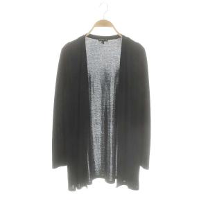 とろみジャージカーディガン 長袖 薄手 黒 /NR OS
