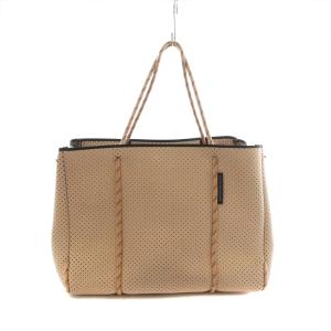 ESCAPE BAG トートバッグ ハンド ポーチ付き ネオプレン 大容量 ベージュ /AS OS