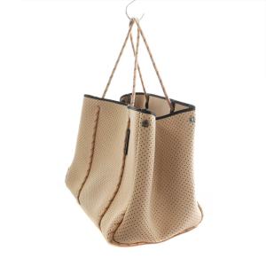 STATE OF ESCAPE ESCAPE BAG トートバッグ ハンド ポーチ付き ネオプレン 大容量 ベージュ /AS OS