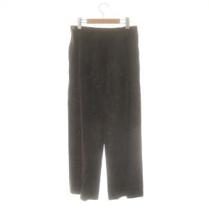 Max Mara リネン ストレートパンツ 42 茶 ブラウン /AT OS