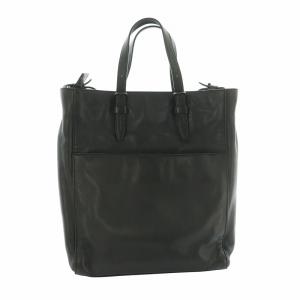 agnes b. ハンドバッグ ショルダー 2WAY ロゴ レザー 黒 ブラック /AQ OS