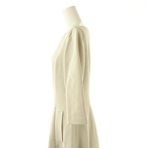 FOXEY NEW YORK Half Sleeve Dress ワンピース ボートネック 42 ライトグレージュ 35035 /CX