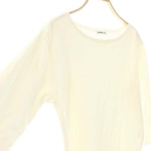 EVERYDAY I LIKE 21SS ボートネックTシャツ カットソー チュニック オフホワイト /MI OS