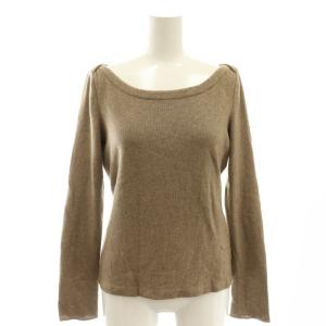 カシミヤ シルク ニット セーター 38 ブラウン