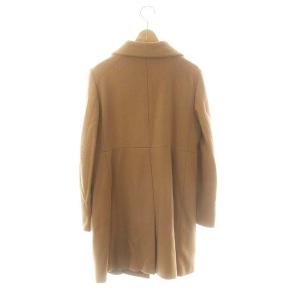 MAX MARA WEEKEND LINE ウール混 スタンドカラー コート ロング 38 茶 ブラウン /AT OS