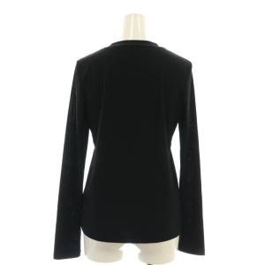 ADORE 長袖カットソー リブ クルーネック 38 黒 ブラック /AT OS